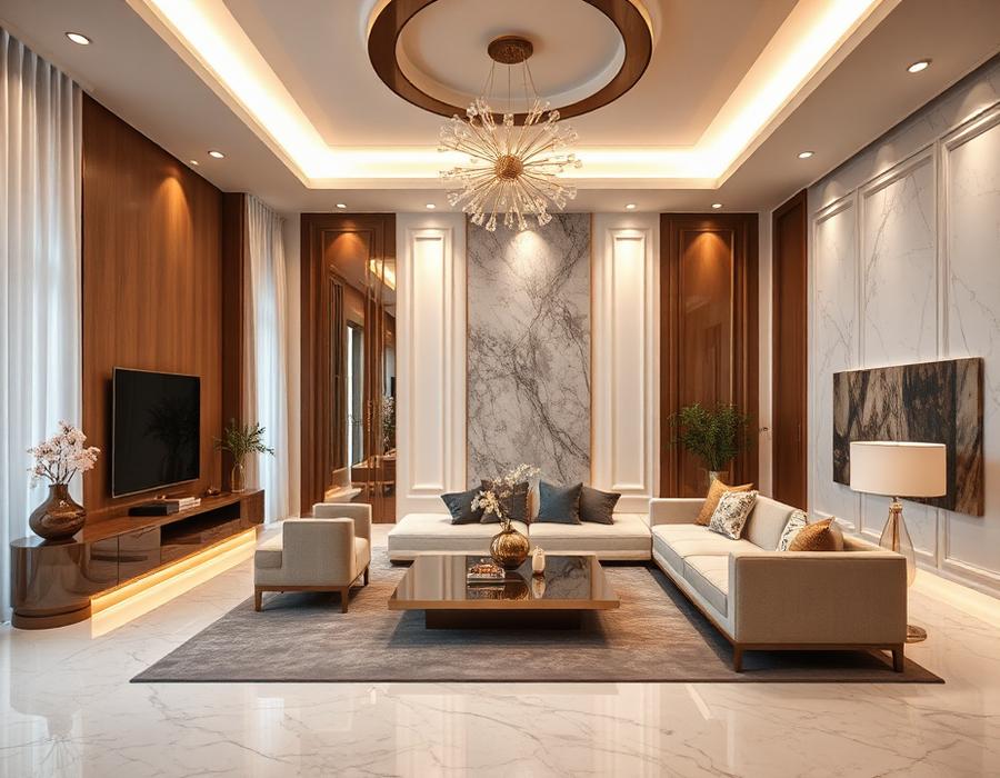 تطوير المشاريع السكنية وأعمال الديكور والتشطيب